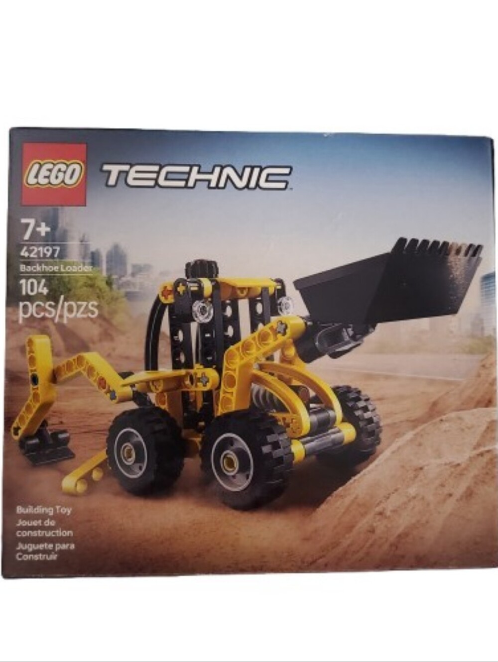 New In Box Lego Technic Yellow Backhoe Loader Building Block Toy 42197